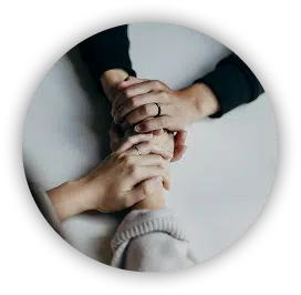 holding hands